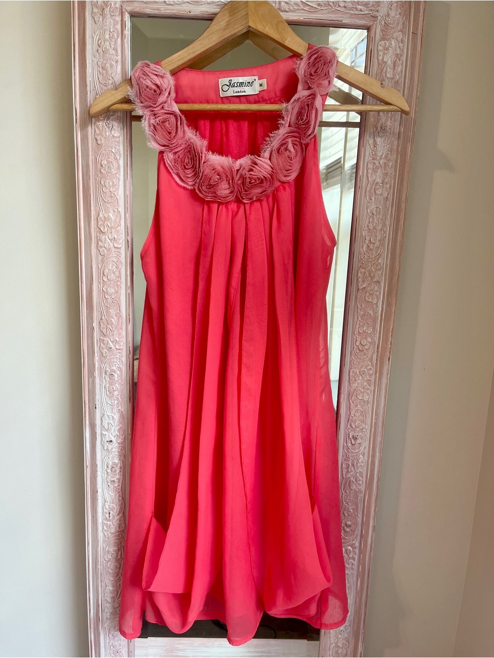 Vintage Pink Rosette Dress